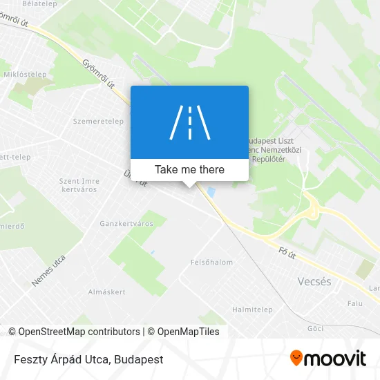 Feszty Árpád Utca map