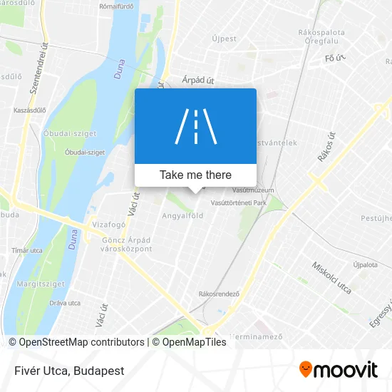 Fivér Utca map