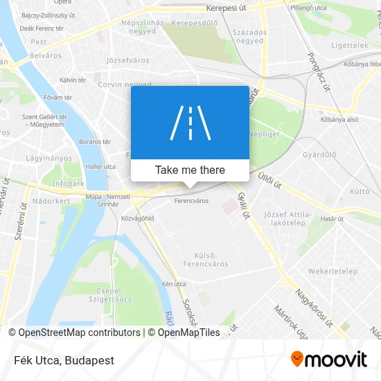 Fék Utca map