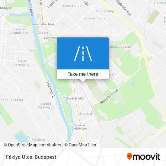 Fáklya Utca map