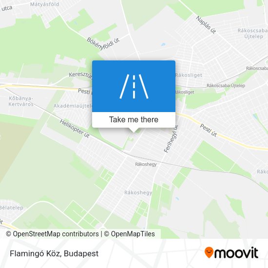 Flamingó Köz map