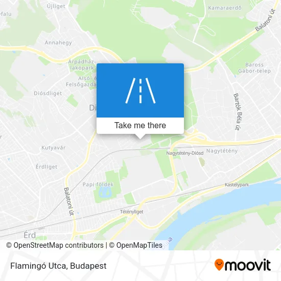 Flamingó Utca map