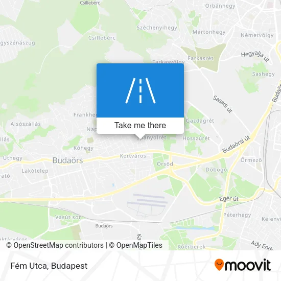 Fém Utca map