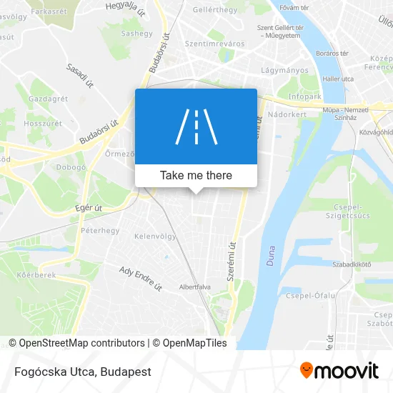 Fogócska Utca map