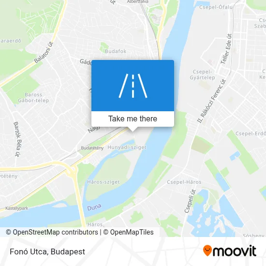 Fonó Utca map