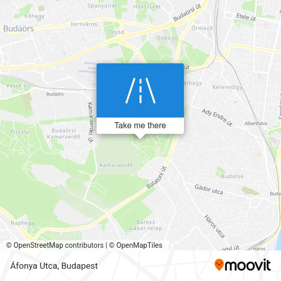 Áfonya Utca map