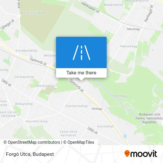 Forgó Utca map