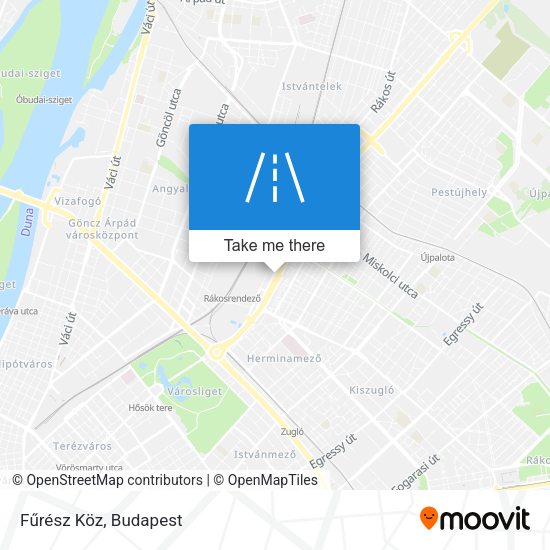 Fűrész Köz map