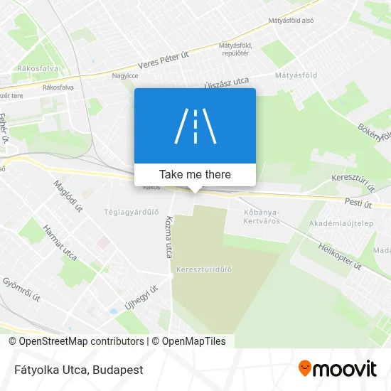 Fátyolka Utca map