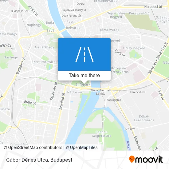 Gábor Dénes Utca map
