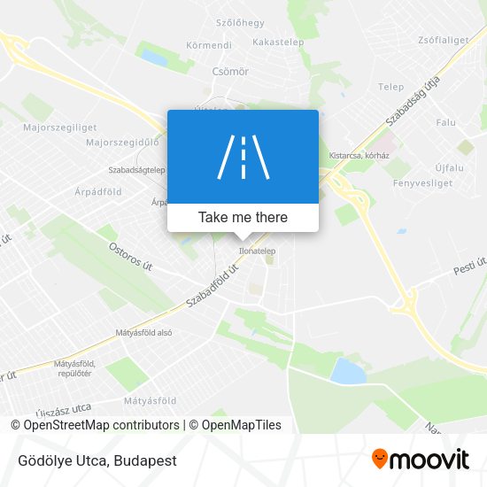 Gödölye Utca map
