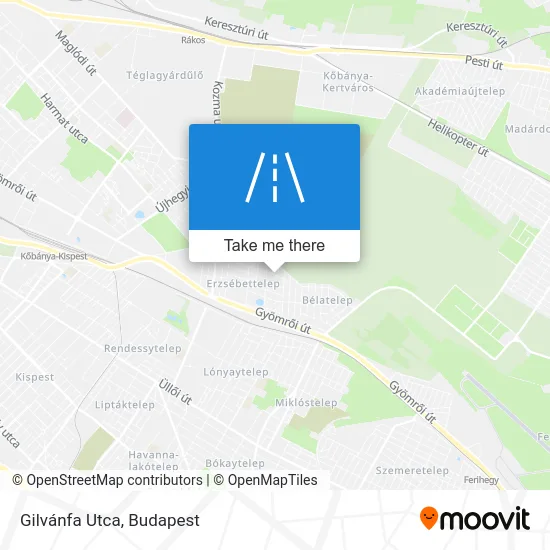 Gilvánfa Utca map