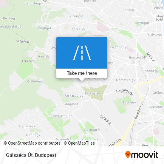 Gálszécs Út map