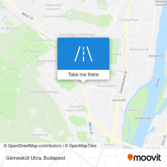 Gémeskút Utca map