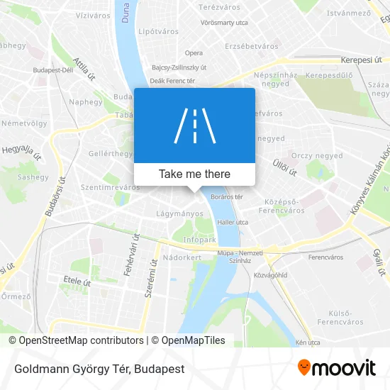 Goldmann György Tér map