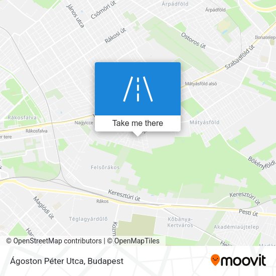 Ágoston Péter Utca map