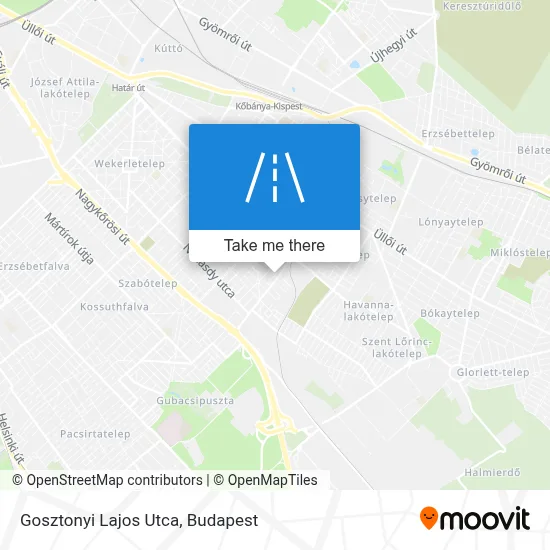 Gosztonyi Lajos Utca map