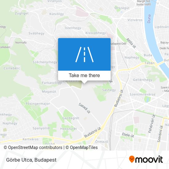 Görbe Utca map