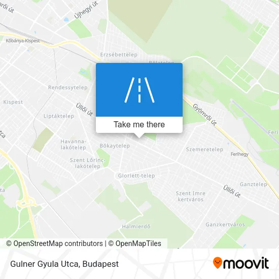 Gulner Gyula Utca map