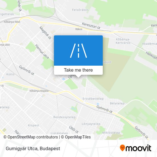Gumigyár Utca map