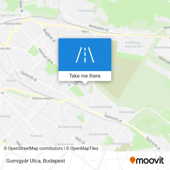 Gumigyár Utca map