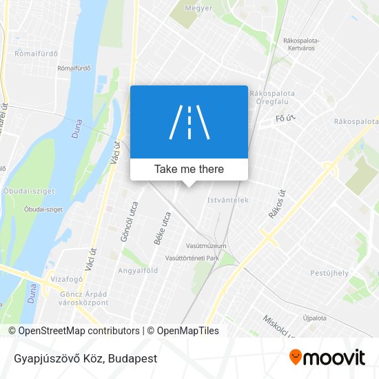 Gyapjúszövő Köz map