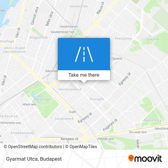 Gyarmat Utca map