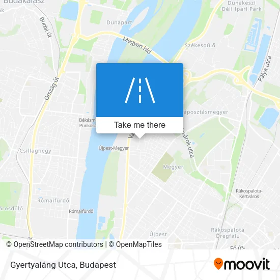 Gyertyaláng Utca map