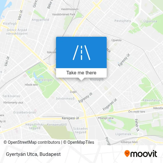 Gyertyán Utca map