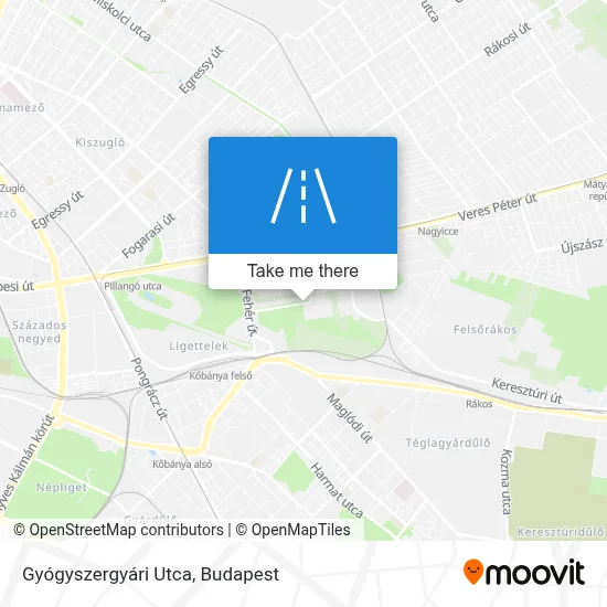 Gyógyszergyári Utca map