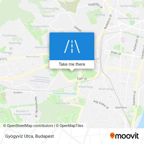 Gyógyvíz Utca map