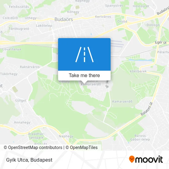 Gyík Utca map