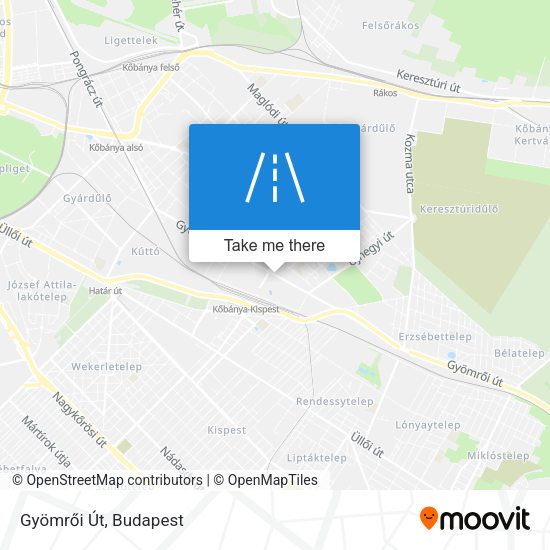 Gyömrői Út map