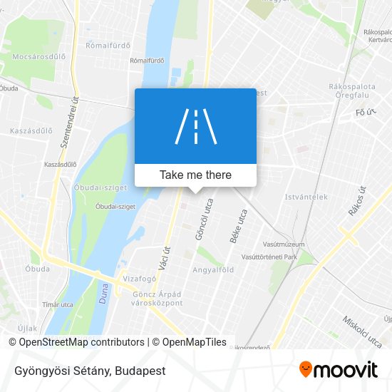 Gyöngyösi Sétány map
