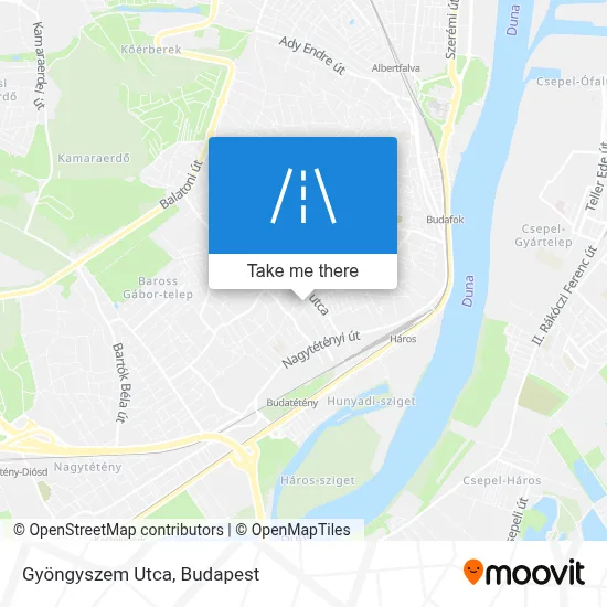 Gyöngyszem Utca map