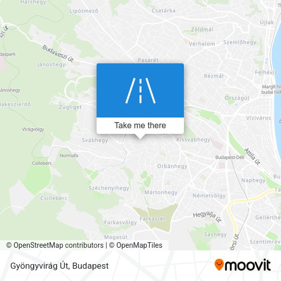 Gyöngyvirág Út map