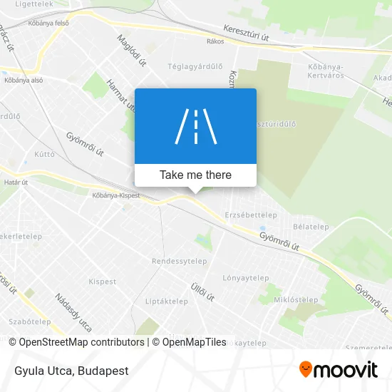 Gyula Utca map