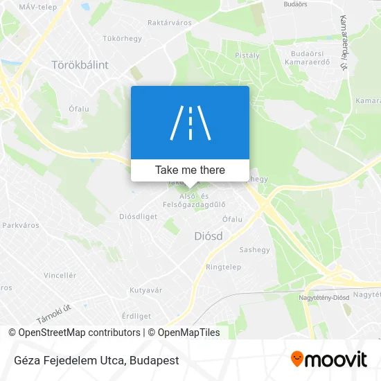 Géza Fejedelem Utca map