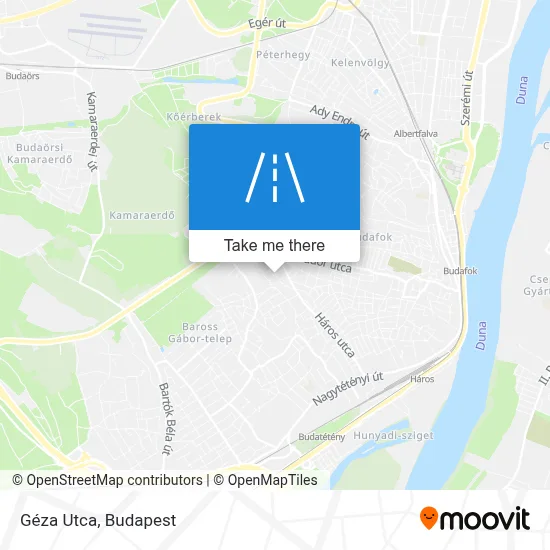 Géza Utca map