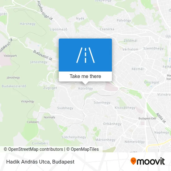 Hadik András Utca map