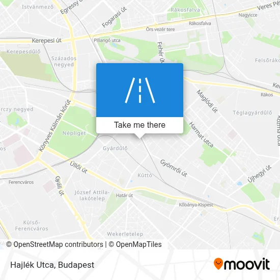 Hajlék Utca map