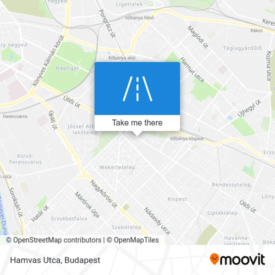 Hamvas Utca map