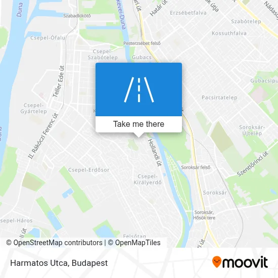 Harmatos Utca map