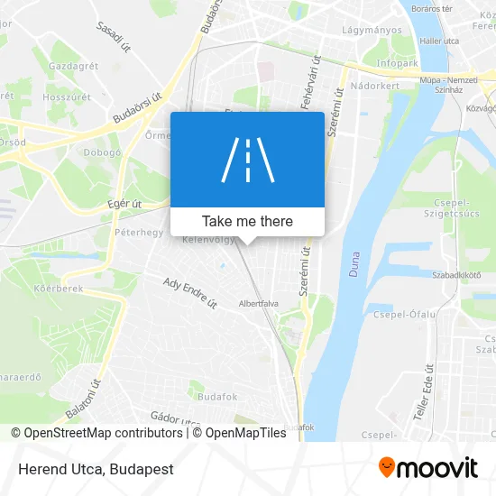 Herend Utca map