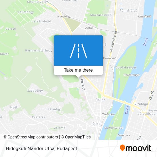 Hidegkuti Nándor Utca map