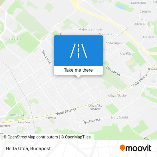 Hilda Utca map