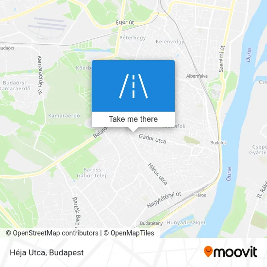 Héja Utca map