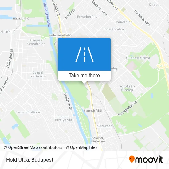Hold Utca map