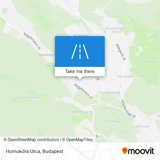 Homokóra Utca map