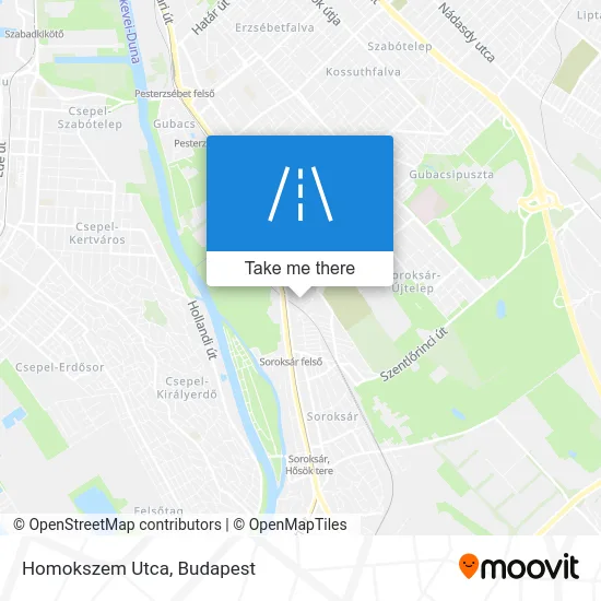 Homokszem Utca map